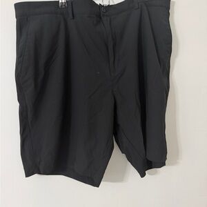 Greg Norman Collection Black Flat Front Stretch Golf Shorts 38" waist, 8" inseam